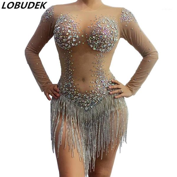 women bar party stage wear see through mesh rhinestones fringes bodysuit nightclub dj singer pole dance latin costume 2021 women's jump, Black;white
women bar party stage wear see through mesh rhinestones fringes bodysuit nightclub dj singer pole dance latin costume 2021 women's jump, Black;white