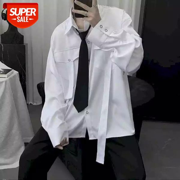 spring autumn new hong kong style shirt male long-sleeved korean style loose trend college dk uniform male wild jk shirt #ut4j, White;black
spring autumn new hong kong style shirt male long-sleeved korean style loose trend college dk uniform male wild jk shirt #ut4j, White;black