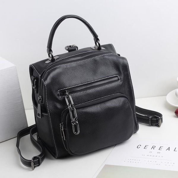bag women 2021 new soft leather small school bag versatile multifunctional leather backpack korean casual first layer ba
bag women 2021 new soft leather small school bag versatile multifunctional leather backpack korean casual first layer ba