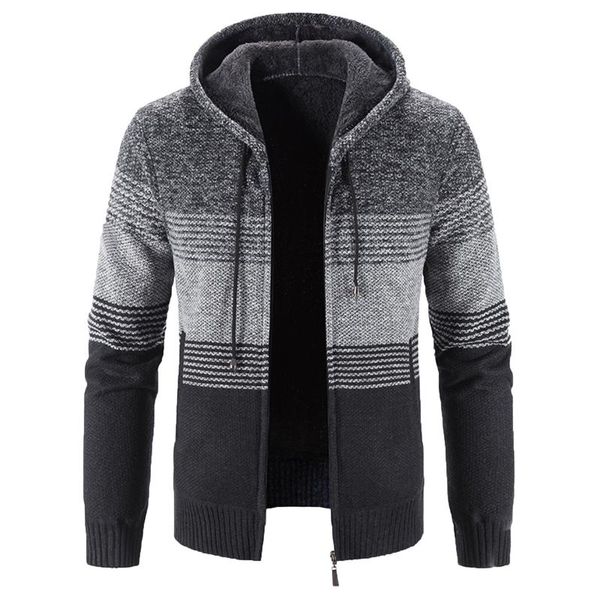 men's hoodies & sweatshirts hooded coat stripes patchwork velvet padded warm knitted jacket casual vintage loose 4, Black
men's hoodies & sweatshirts hooded coat stripes patchwork velvet padded warm knitted jacket casual vintage loose 4, Black