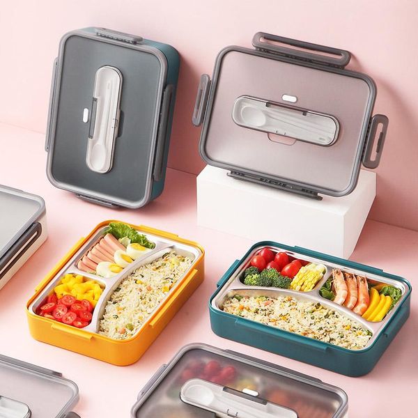 dinnerware sets 304 stainless steel lunch box microwave oven heating for office workers student separation type with rice 
dinnerware sets 304 stainless steel lunch box microwave oven heating for office workers student separation type with rice