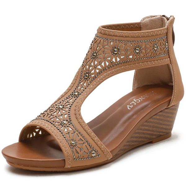 sandals retro women's hollow-carved for ladies crystal designer wedges heels female beach solid shoes girls summer high quality, Black
sandals retro women's hollow-carved for ladies crystal designer wedges heels female beach solid shoes girls summer high quality, Black