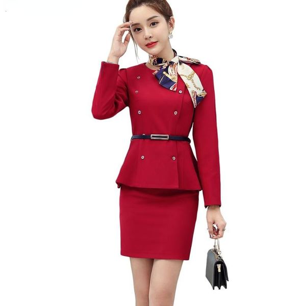 two piece dress fashion women 2 set skirt suit of red black blue slim work wear elegant full sleeve ruffles blazer and, White
two piece dress fashion women 2 set skirt suit of red black blue slim work wear elegant full sleeve ruffles blazer and, White