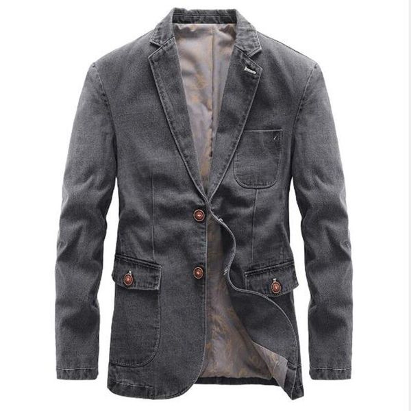 men's suits & blazers blazer jacket men jeans windbreaker cotton denim military coat chaqueta hombre outerwear 4xl, White;black
men's suits & blazers blazer jacket men jeans windbreaker cotton denim military coat chaqueta hombre outerwear 4xl, White;black