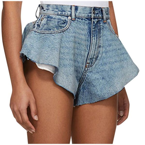 women's jeans cowgirl shorts fashion irregular wide-leg pants trimmed denim wool high waist ruffled flared women #yl5, Blue
women's jeans cowgirl shorts fashion irregular wide-leg pants trimmed denim wool high waist ruffled flared women #yl5, Blue