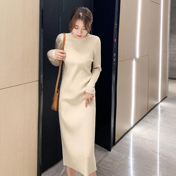 casual dresses 2021 women autumn winter sweater dress lady turtleneck long sleeve knit vestidos female elegant loose a-line g137, Black;gray
casual dresses 2021 women autumn winter sweater dress lady turtleneck long sleeve knit vestidos female elegant loose a-line g137, Black;gray