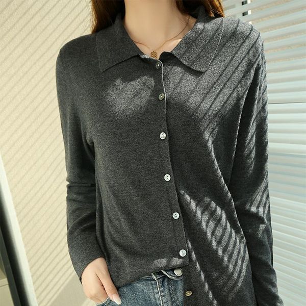 women's knits & tees women jackets 2021 arrival cardigans 100% wool long sleeve knitwears ladies shirt collar sweaters, White
women's knits & tees women jackets 2021 arrival cardigans 100% wool long sleeve knitwears ladies shirt collar sweaters, White