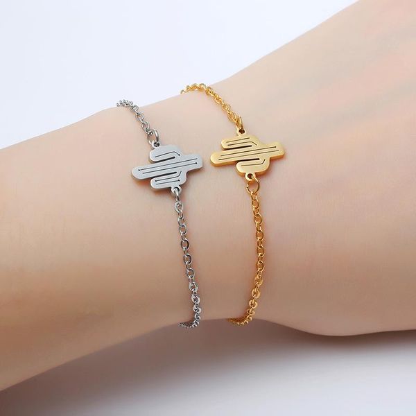 link, chain silver gold cactus bracelets for women girl stainless steel friendship bracelet femme lucky charm jewelry christmas gifts, Black
link, chain silver gold cactus bracelets for women girl stainless steel friendship bracelet femme lucky charm jewelry christmas gifts, Black