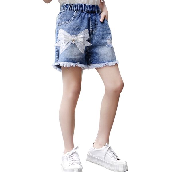 summer jeans for girls big bow short pearls children casual style children's clothing 210528, Blue
summer jeans for girls big bow short pearls children casual style children's clothing 210528, Blue