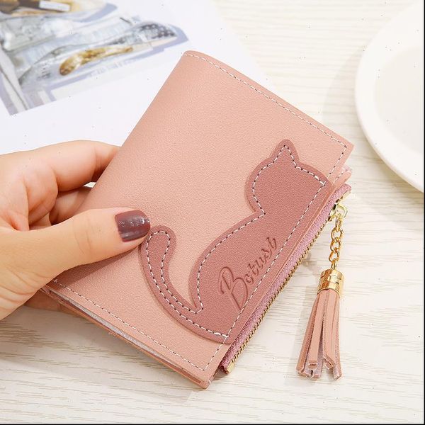 multi card women wallets short cute cat wallet student bag fresh and sweet zipper pu leather coin purse handbags, Red;black
multi card women wallets short cute cat wallet student bag fresh and sweet zipper pu leather coin purse handbags, Red;black