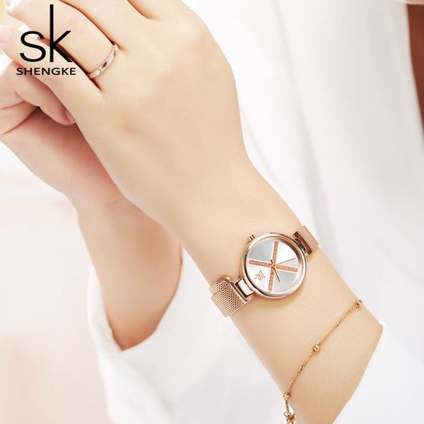 wristwatches shengke women's watch creative dial luxury diamond ladies stainless steel wrist female clock rose gold quartz watches gift, Slivery;brown
wristwatches shengke women's watch creative dial luxury diamond ladies stainless steel wrist female clock rose gold quartz watches gift, Slivery;brown