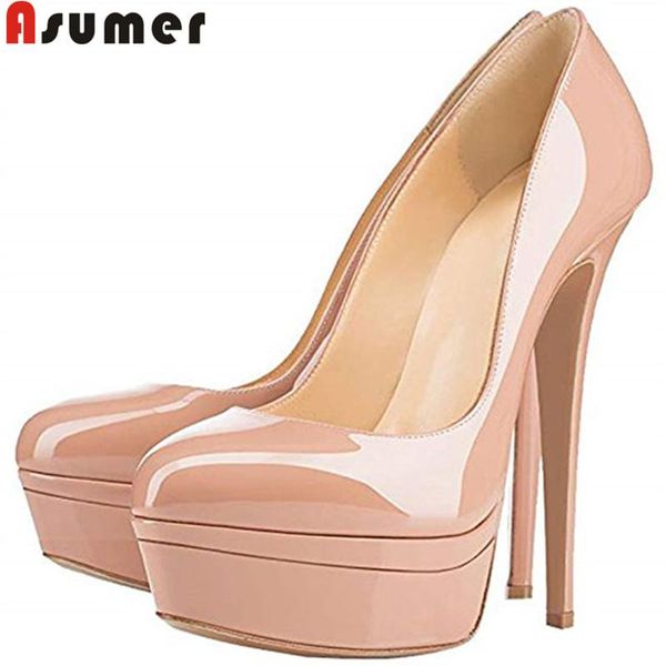 dress shoes asumer 2021 pumps women round toe shallow platform super high heels wedding prom woman, Black
dress shoes asumer 2021 pumps women round toe shallow platform super high heels wedding prom woman, Black
