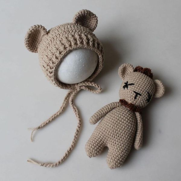 caps & hats gray bear hat deer bonnet and doll set animal ears born hand knitted cap pography props, Yellow
caps & hats gray bear hat deer bonnet and doll set animal ears born hand knitted cap pography props, Yellow