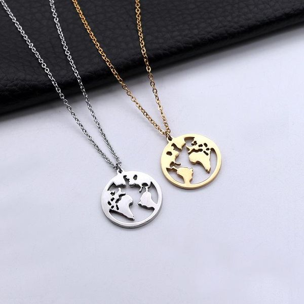 pendant necklaces 100% stainless steel earth hollow for women gold/steel/rose gold color mirror polished necklace accessories, Silver
pendant necklaces 100% stainless steel earth hollow for women gold/steel/rose gold color mirror polished necklace accessories, Silver