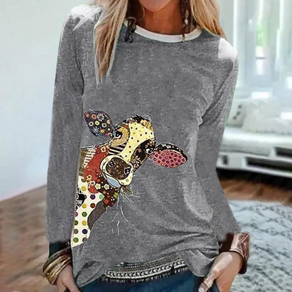 #h40 cute giraffe print t shirt women animal print long sleeve t-shirt casual loose plus size female tshirts poleras, White
#h40 cute giraffe print t shirt women animal print long sleeve t-shirt casual loose plus size female tshirts poleras, White