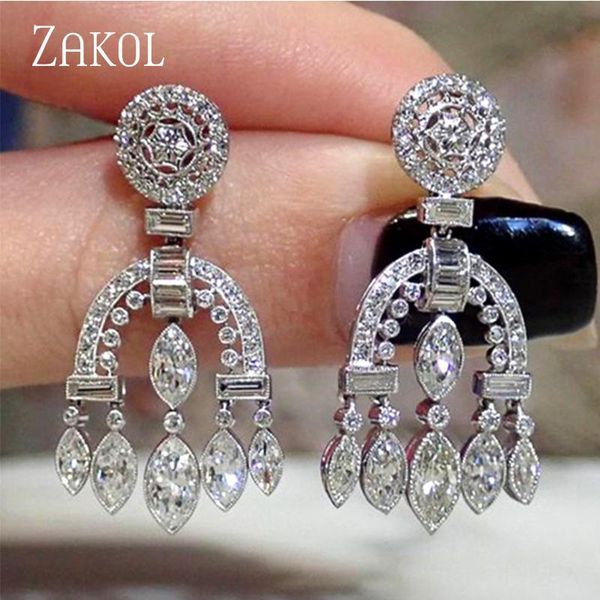 dangle & chandelier zakol ly-design women earrings bridal wedding ceremony party earring unique statement jewelry wholesale, Silver
dangle & chandelier zakol ly-design women earrings bridal wedding ceremony party earring unique statement jewelry wholesale, Silver