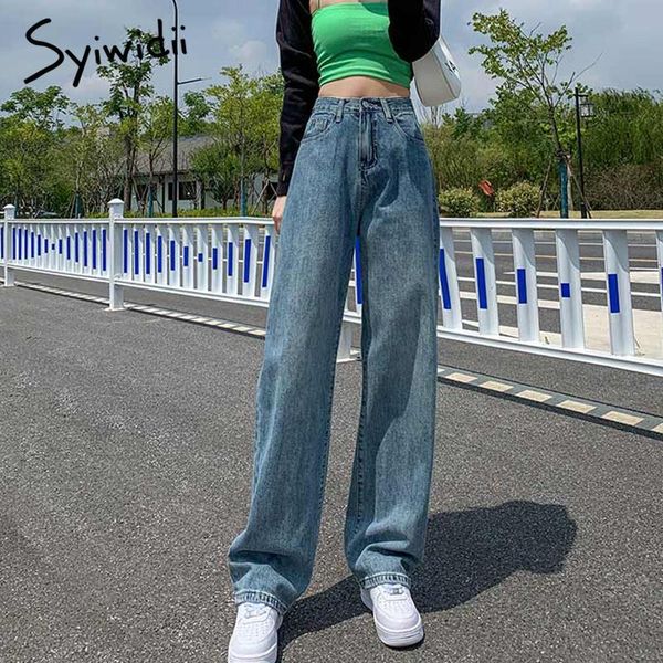 women's jeans syiwidii vintage baggy wide leg pants streetwear korean fashion 2021 denim woman high waist loose trousers, Blue
women's jeans syiwidii vintage baggy wide leg pants streetwear korean fashion 2021 denim woman high waist loose trousers, Blue