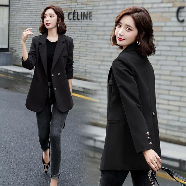 temperament popular suit jacket women spring and autumn 2021 new british style jacket french retro light mature small suit, White;black
temperament popular suit jacket women spring and autumn 2021 new british style jacket french retro light mature small suit, White;black