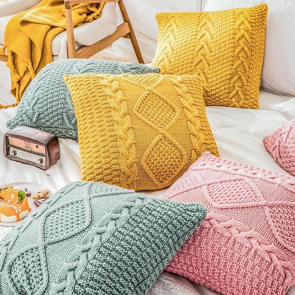 cushion/decorative pillow 45x45cm white/grey/brown/yellow/pink/green classical wool knitted cushion cover sofa warm pillowcase throw
cushion/decorative pillow 45x45cm white/grey/brown/yellow/pink/green classical wool knitted cushion cover sofa warm pillowcase throw