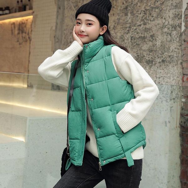 autumn and winter vest women loose thick warm down cotton vest coat female sleeveless jacket casual waistcoat women q17741, Black;white
autumn and winter vest women loose thick warm down cotton vest coat female sleeveless jacket casual waistcoat women q17741, Black;white