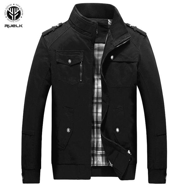 men's jackets ruelk spring and autumn washed cotton jacket classic solid color involves youth stand collar men, Black;brown
men's jackets ruelk spring and autumn washed cotton jacket classic solid color involves youth stand collar men, Black;brown