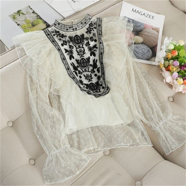 elegant sloping lace blouses the neck extension sleeve long hook flower embroidered blouses hollow out shirt pt0z, Black
elegant sloping lace blouses the neck extension sleeve long hook flower embroidered blouses hollow out shirt pt0z, Black