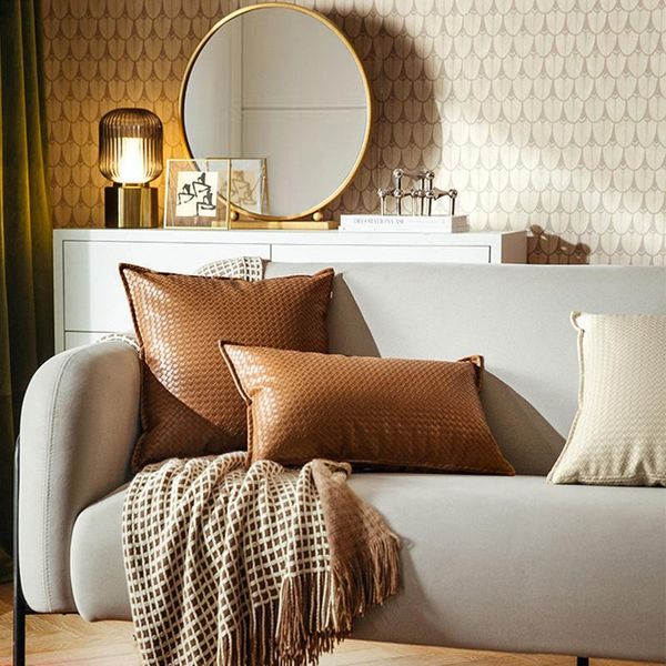 cushion/decorative pillow deluxe faux leather covers woven pu sofa cushion case soft thick decorative throw for living room & bedroom
cushion/decorative pillow deluxe faux leather covers woven pu sofa cushion case soft thick decorative throw for living room & bedroom