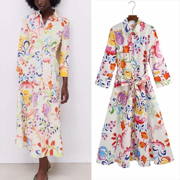 summer vintage shirts za 3 women dresses 4 sleeve print turn down collar sashes female elegant mid calf, Black;gray
summer vintage shirts za 3 women dresses 4 sleeve print turn down collar sashes female elegant mid calf, Black;gray
