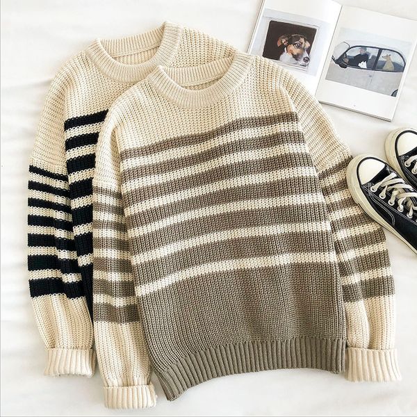 2021 women casual sweater spring autumn long sleeved loose oversized jumper woman patchwork pullover knitted swaeters nid0, White;black
2021 women casual sweater spring autumn long sleeved loose oversized jumper woman patchwork pullover knitted swaeters nid0, White;black