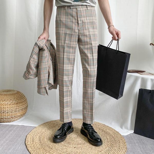 casual summer of men wearing korean plaid pamts formal business pants streetwear suit pantalon homme classique fez7, Black
casual summer of men wearing korean plaid pamts formal business pants streetwear suit pantalon homme classique fez7, Black
