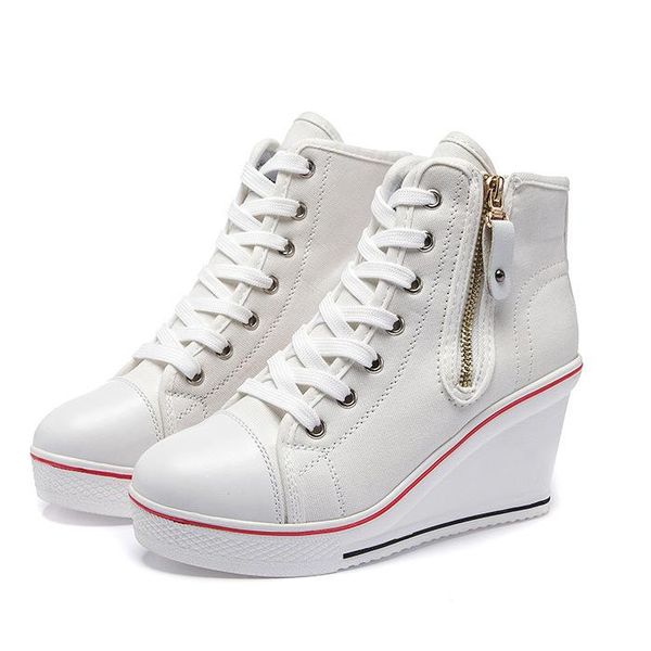 dress shoes canvas pumps women wedges high heels 8cm zapatos de mujer woman casual ladies travel student sneakers 35-43, Black
dress shoes canvas pumps women wedges high heels 8cm zapatos de mujer woman casual ladies travel student sneakers 35-43, Black
