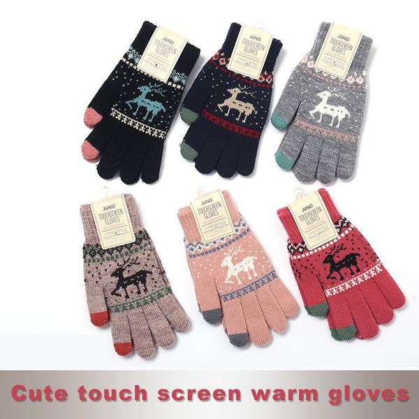 five fingers gloves knitted touch screen women winter korean version plus velvet thickened cold and warm, Blue;gray
five fingers gloves knitted touch screen women winter korean version plus velvet thickened cold and warm, Blue;gray