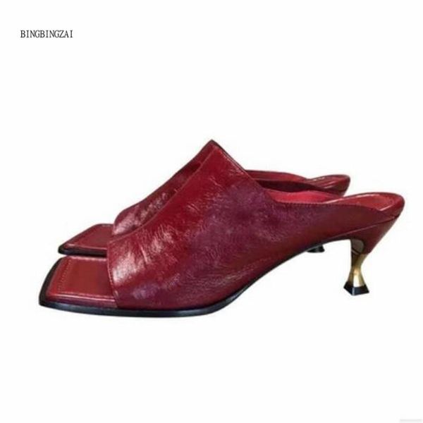 slippers 2021 net red ladies sandals super women's shoes fashion open toe 5 cm metal stiletto heels, Black
slippers 2021 net red ladies sandals super women's shoes fashion open toe 5 cm metal stiletto heels, Black