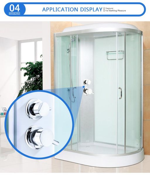 bathroom shower sets 2/3/4/5 ways water outlet screw thread center distance 10cm 12.5cm mixing valve brass mixer faucet tap cabin