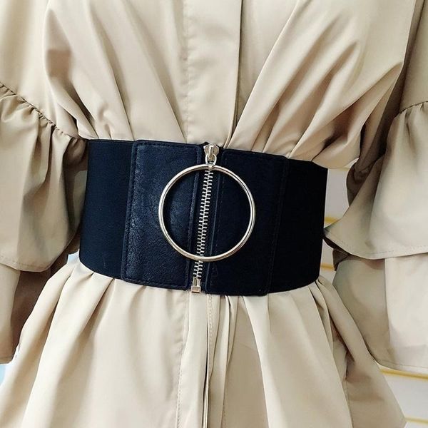 belts women big metal circle ring black waist strap female ultra wide belt for dresses ladies elastic, Black;brown
belts women big metal circle ring black waist strap female ultra wide belt for dresses ladies elastic, Black;brown