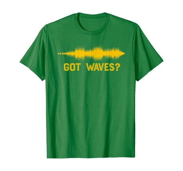 got waves funny musician pun studio session gear t-shirt, White;black