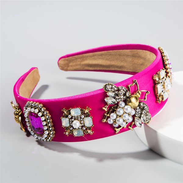 baroque bee hairbands jeweled pearl hairband for women girls crystal rhinestone elegant bezel hair accessories, Slivery;white
baroque bee hairbands jeweled pearl hairband for women girls crystal rhinestone elegant bezel hair accessories, Slivery;white