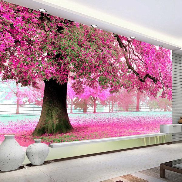 custom wall cloth mural de parede romantic cherry flower tree 3d large murals living room bedroom home decor wallpaper for wall
custom wall cloth mural de parede romantic cherry flower tree 3d large murals living room bedroom home decor wallpaper for wall