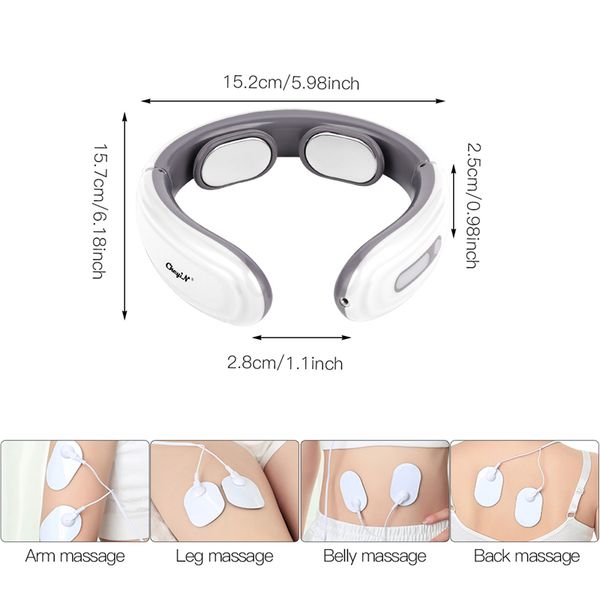 3d electric pulse neck back kneading massager with electrode pads for pain relief relaxation battery powered health care machine
3d electric pulse neck back kneading massager with electrode pads for pain relief relaxation battery powered health care machine