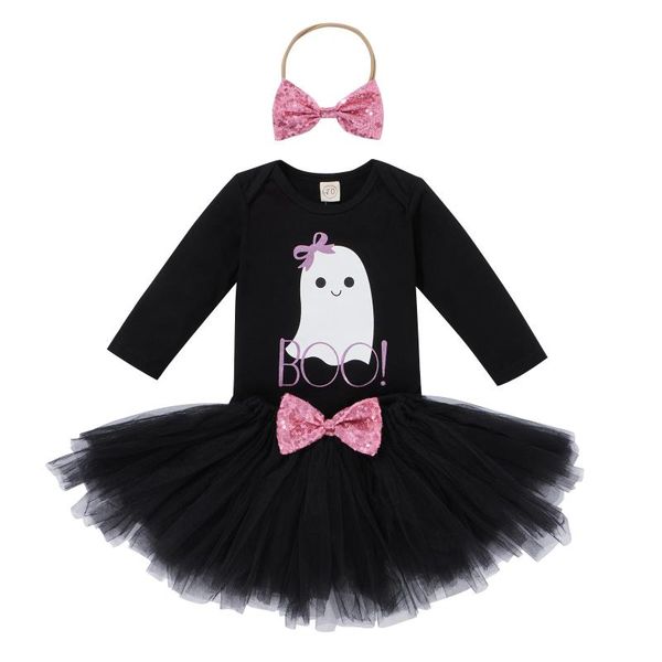 clothing sets 3pcs baby girls halloween clothes cartoon letter print long sleeve romper + sequined bow lace skirt headband, White
clothing sets 3pcs baby girls halloween clothes cartoon letter print long sleeve romper + sequined bow lace skirt headband, White