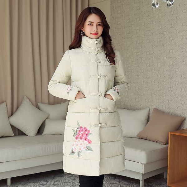 2021 new winter coat cotton-padded warm thicken stand collar embroidery jacket women long outwear parka female pp206 v5oy, Black
2021 new winter coat cotton-padded warm thicken stand collar embroidery jacket women long outwear parka female pp206 v5oy, Black