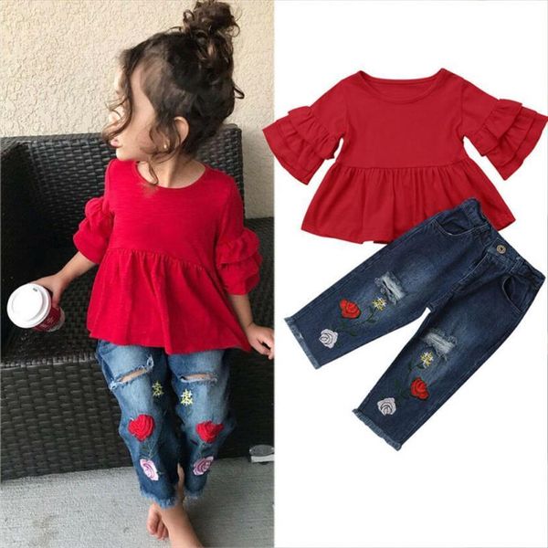 kids baby girls summer t shirt dress clothes embroidery flowers jeans pants outfit set 1 6years, White
kids baby girls summer t shirt dress clothes embroidery flowers jeans pants outfit set 1 6years, White