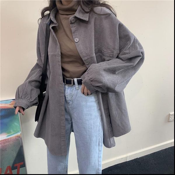 outwear oversized corduroy shirt coat women blouses loose casual blusas jackets korean elegant camisas mujer, White
outwear oversized corduroy shirt coat women blouses loose casual blusas jackets korean elegant camisas mujer, White