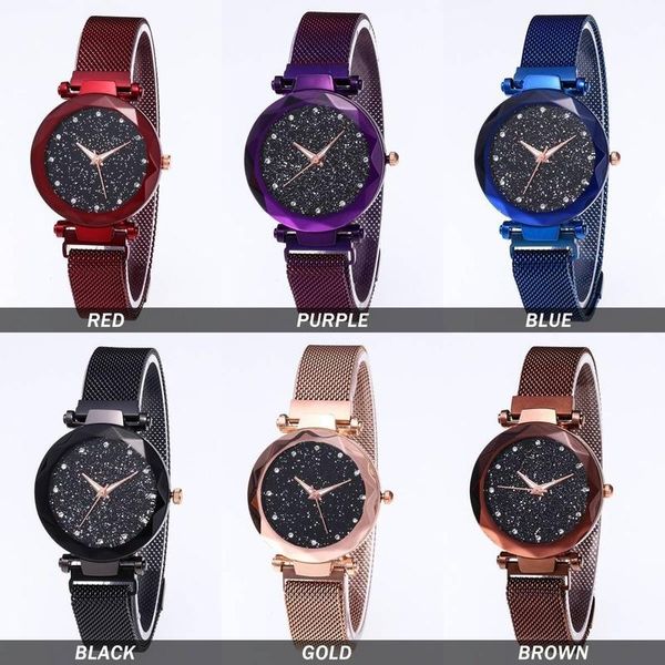 wristwatches starry sky masonry watch ladies magnet strap buckle stainless steel luxury birthday present, Slivery;brown
wristwatches starry sky masonry watch ladies magnet strap buckle stainless steel luxury birthday present, Slivery;brown