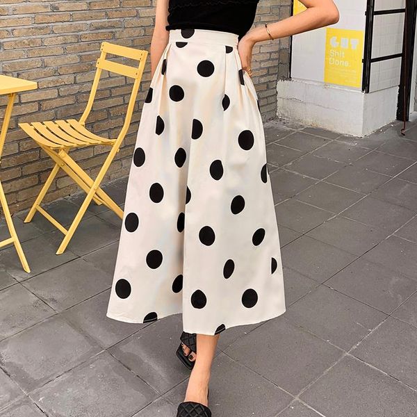 women's pants & capris polka dot skirt high waist slim mid length summer umbrella fashion saia midi jupe femme clothes for women, Black;white
women's pants & capris polka dot skirt high waist slim mid length summer umbrella fashion saia midi jupe femme clothes for women, Black;white