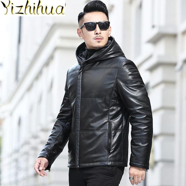 men's leather & faux azazel genuine jacket men sheepskin 5xl down jackets hooded clothes winter coat mens thick veste homme lxr838, Black
men's leather & faux azazel genuine jacket men sheepskin 5xl down jackets hooded clothes winter coat mens thick veste homme lxr838, Black
