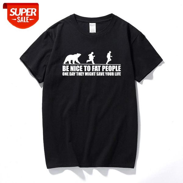 be nice to fat people bear chase funny pub joke t shirt summer short sleeve tshirt streetwear cotton casual camisetas hombre #yb2a, White;black
be nice to fat people bear chase funny pub joke t shirt summer short sleeve tshirt streetwear cotton casual camisetas hombre #yb2a, White;black