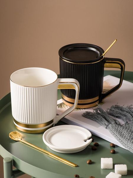 mugs white black coffee nordic ceramic cover cups set espresso tea taza personalized gift bj50
mugs white black coffee nordic ceramic cover cups set espresso tea taza personalized gift bj50