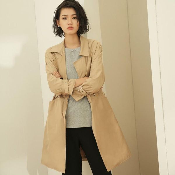 2021 women coat/casual spring wind coat/outwear fashion design/hooded single button winte trench for women, Tan;black
2021 women coat/casual spring wind coat/outwear fashion design/hooded single button winte trench for women, Tan;black