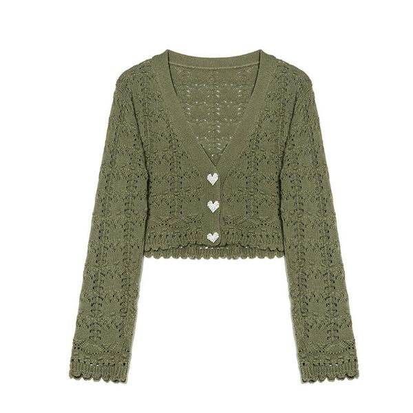 women's knits & tees korean loose knitted long sleeve hollow out lace cardigan women vintage crochet crop spring autumn blouses, White
women's knits & tees korean loose knitted long sleeve hollow out lace cardigan women vintage crochet crop spring autumn blouses, White